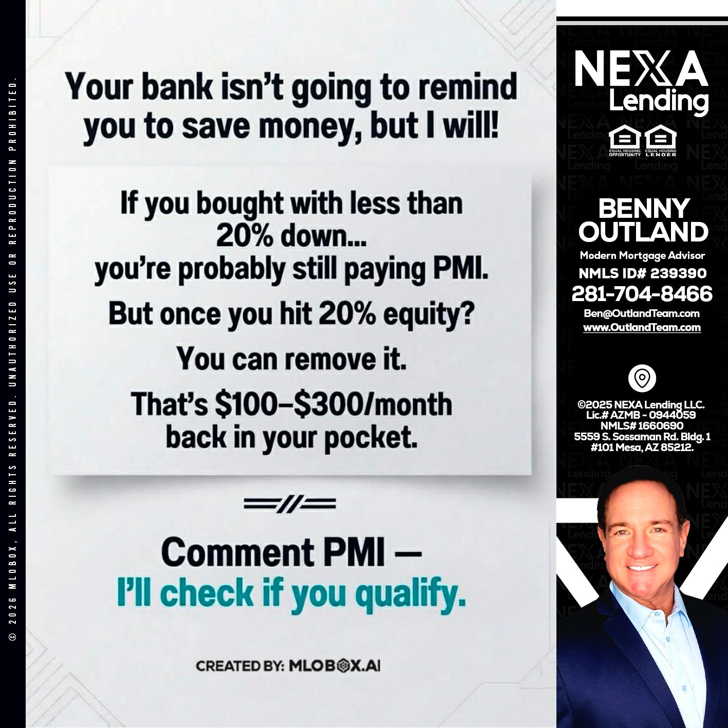 YOUR BANK ISNT - Benny Outland -Modern Mortgage Advisor