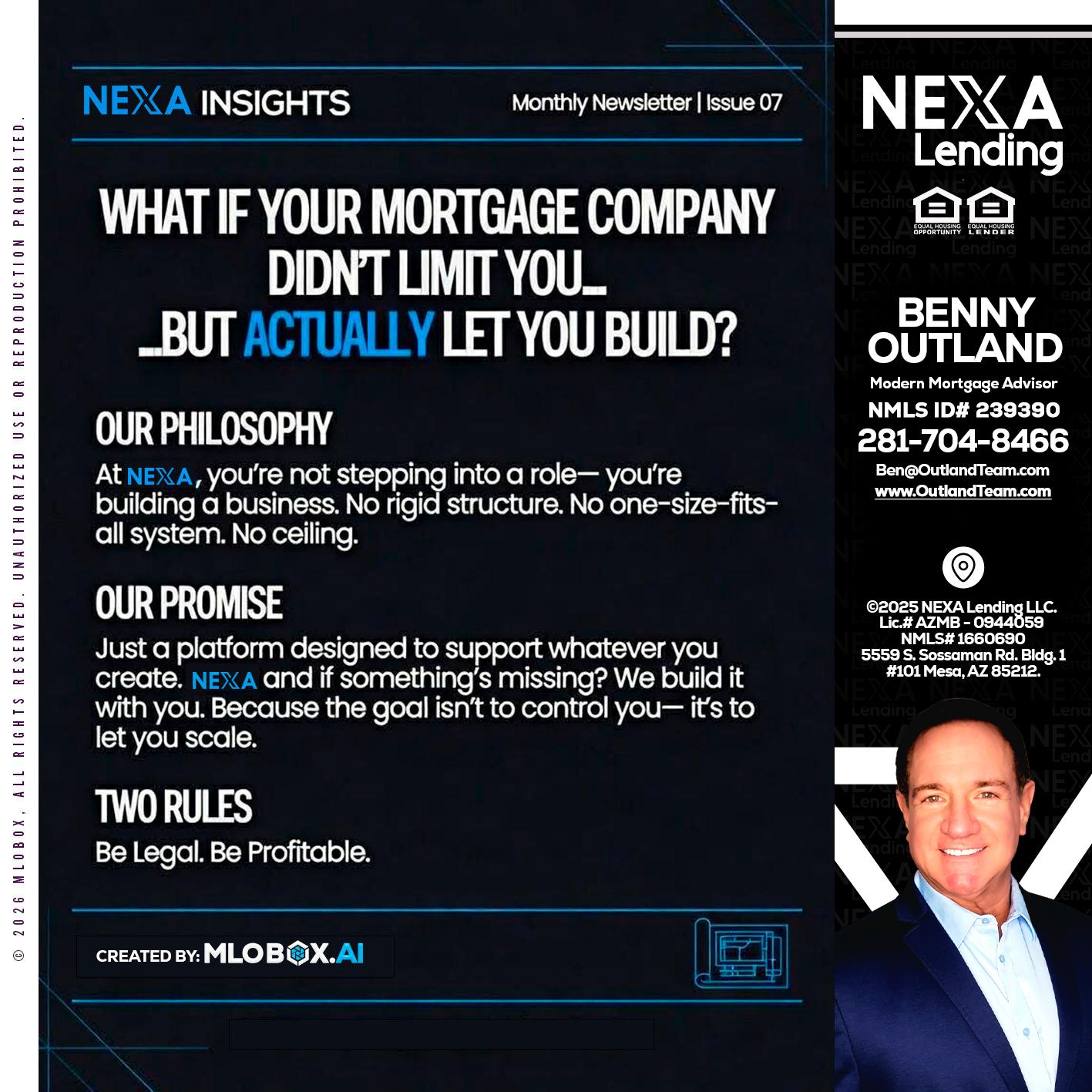 NEXA INSIGHTS - Benny Outland -Modern Mortgage Advisor