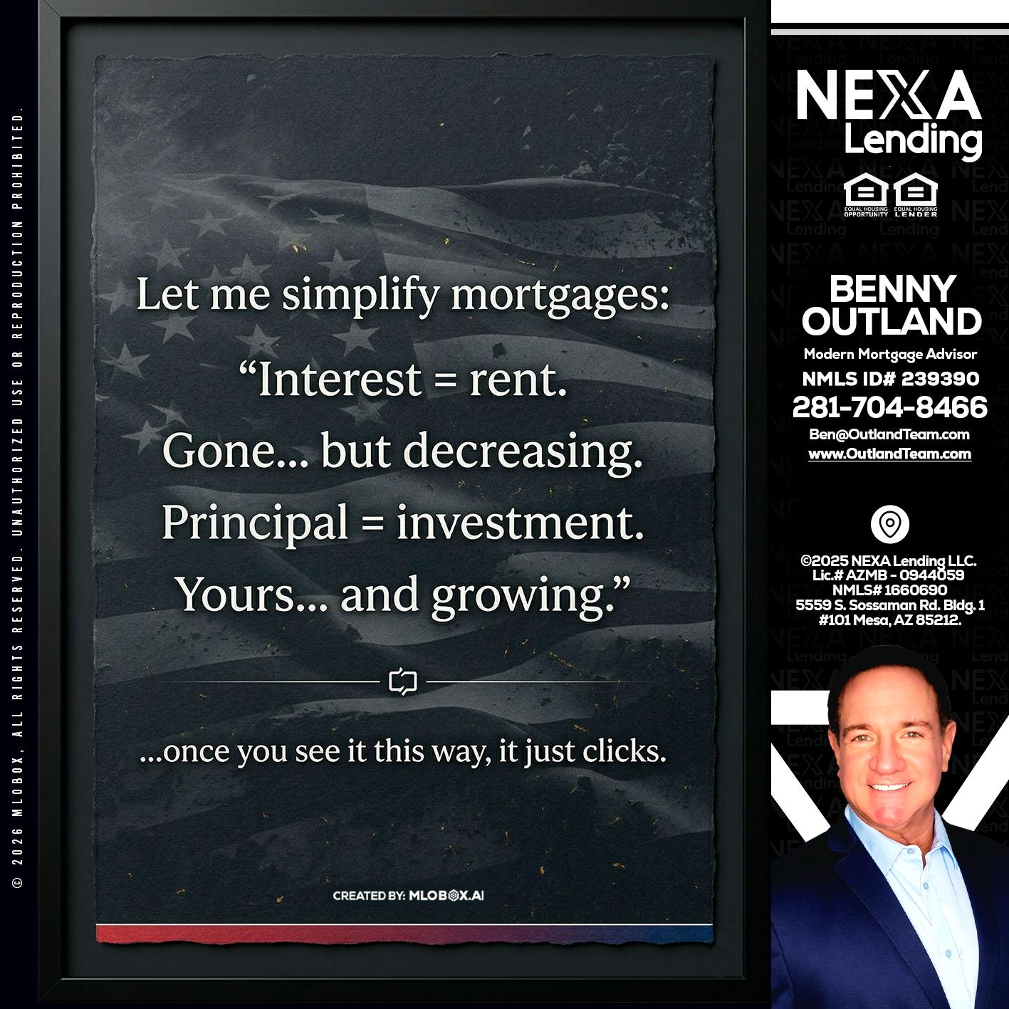 LET ME SIMPLIFY - Benny Outland -Modern Mortgage Advisor