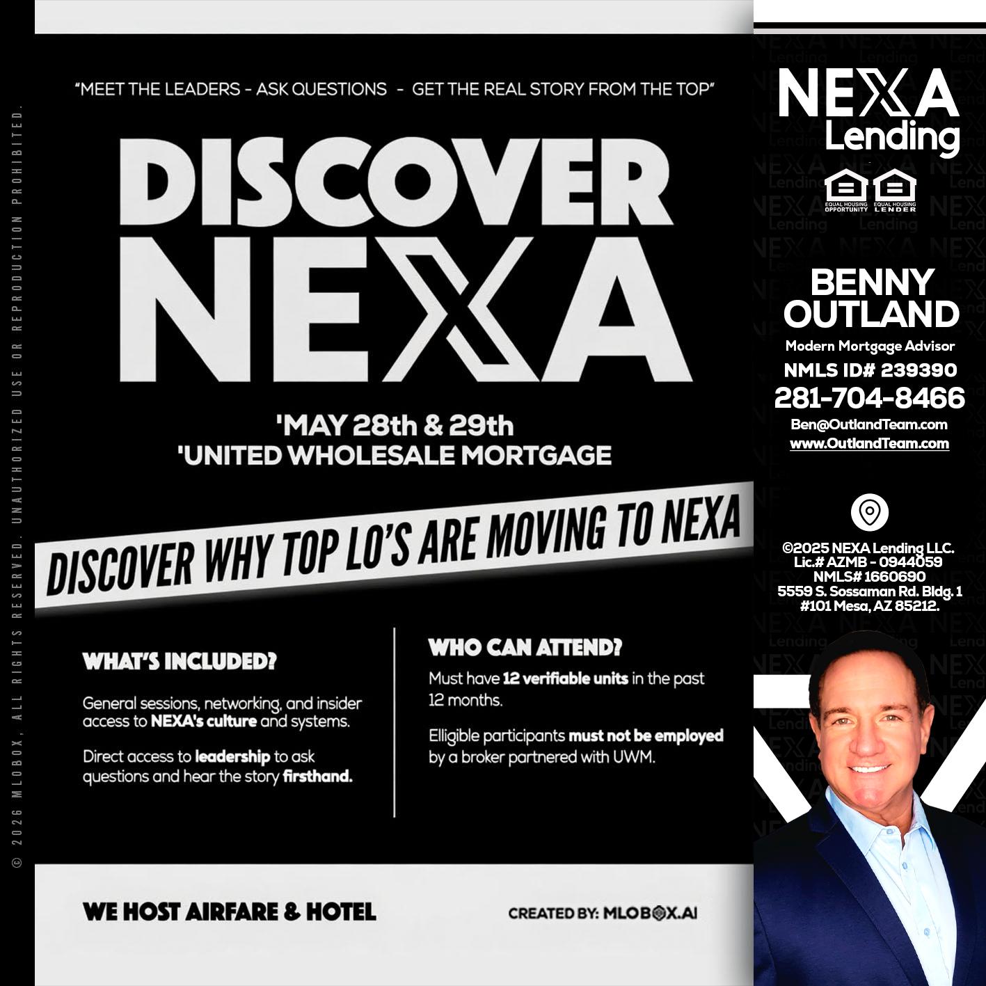 DISCOVER NEXA - Benny Outland -Modern Mortgage Advisor