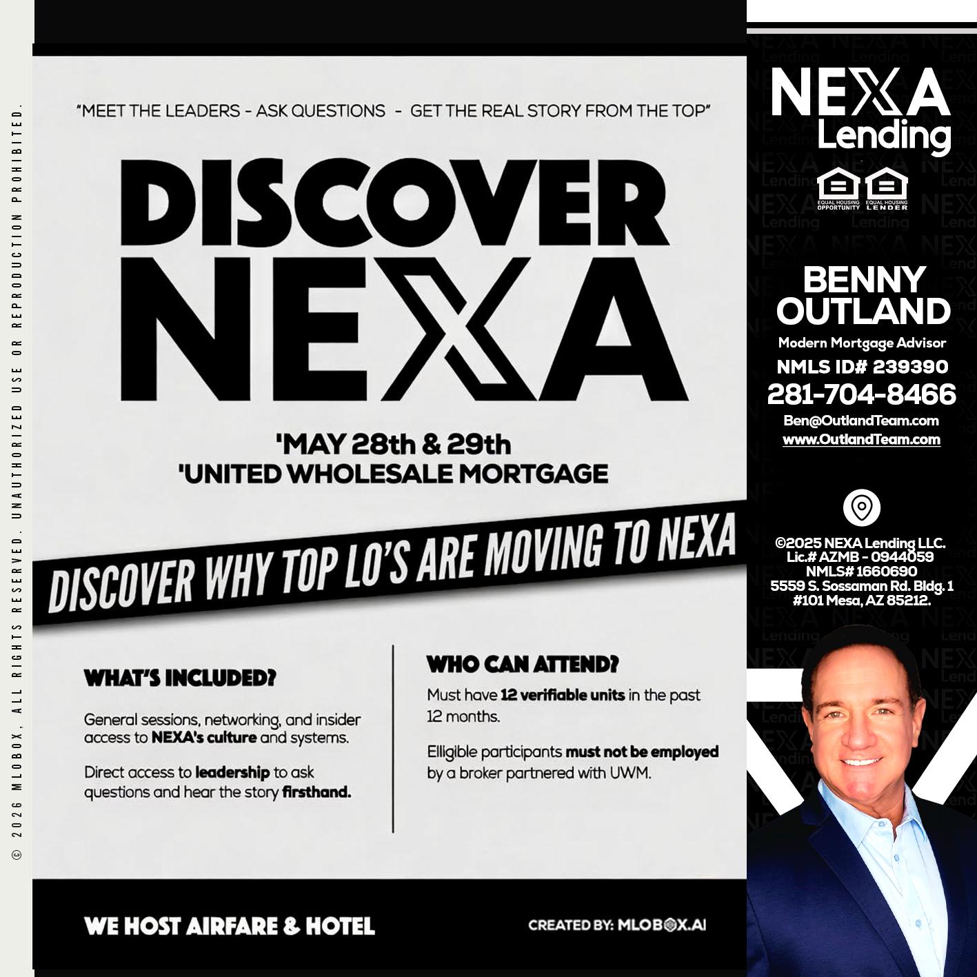 DISCOVER NEXA - Benny Outland -Modern Mortgage Advisor