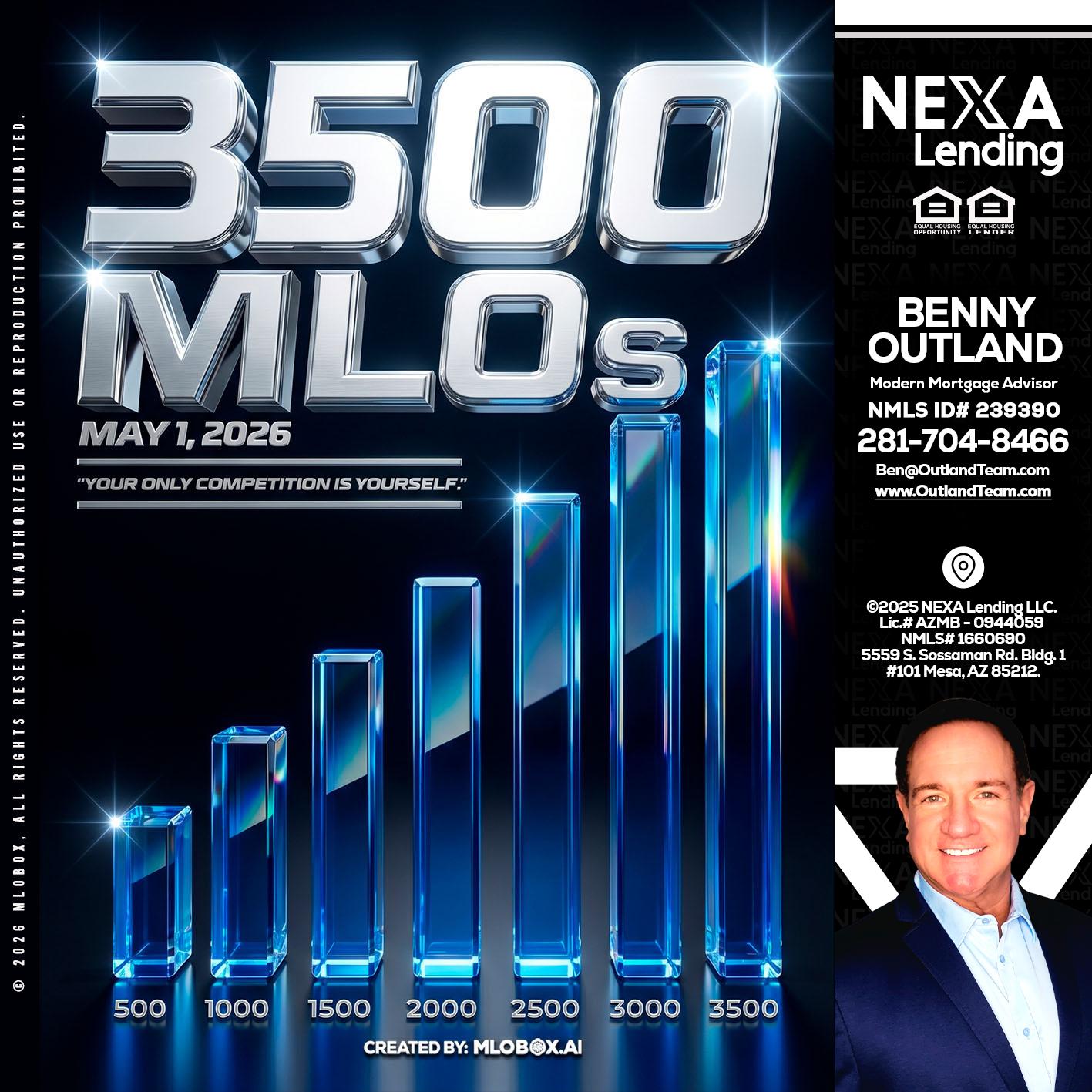3500 MLOs - Benny Outland -Modern Mortgage Advisor