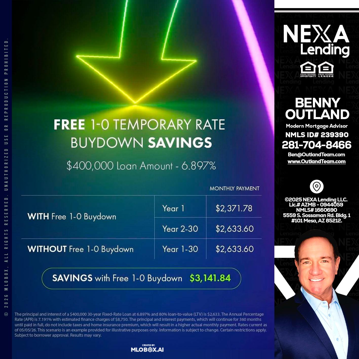 BUYDOWN - Benny Outland -Modern Mortgage Advisor