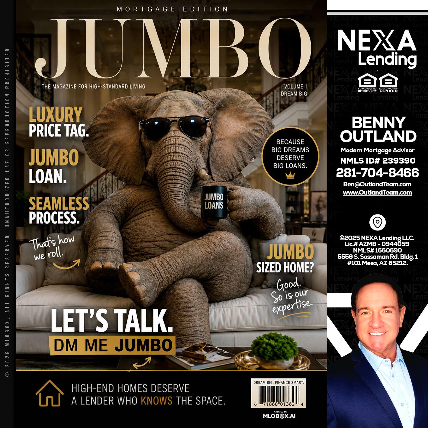 JUMBO LOANS - Benny Outland -Modern Mortgage Advisor