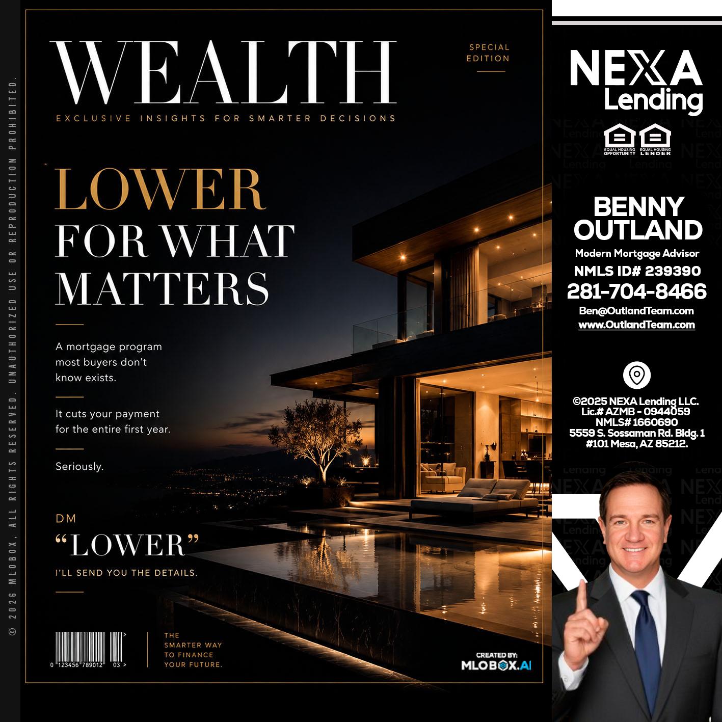 WEALTH - Benny Outland -Modern Mortgage Advisor