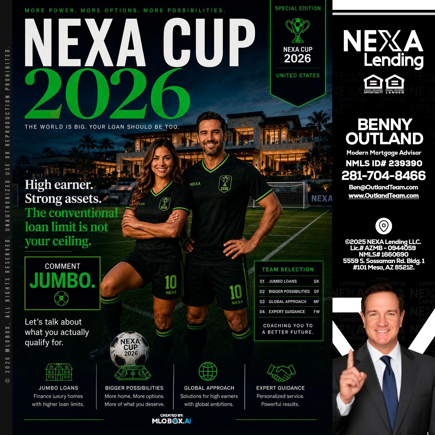 NEXA CUP 2026 - Benny Outland -Modern Mortgage Advisor