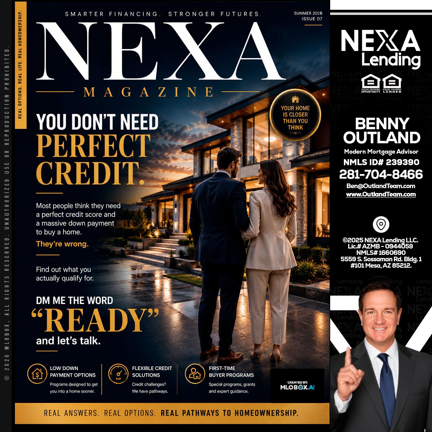 NEXA MAGAZINE - Benny Outland -Modern Mortgage Advisor