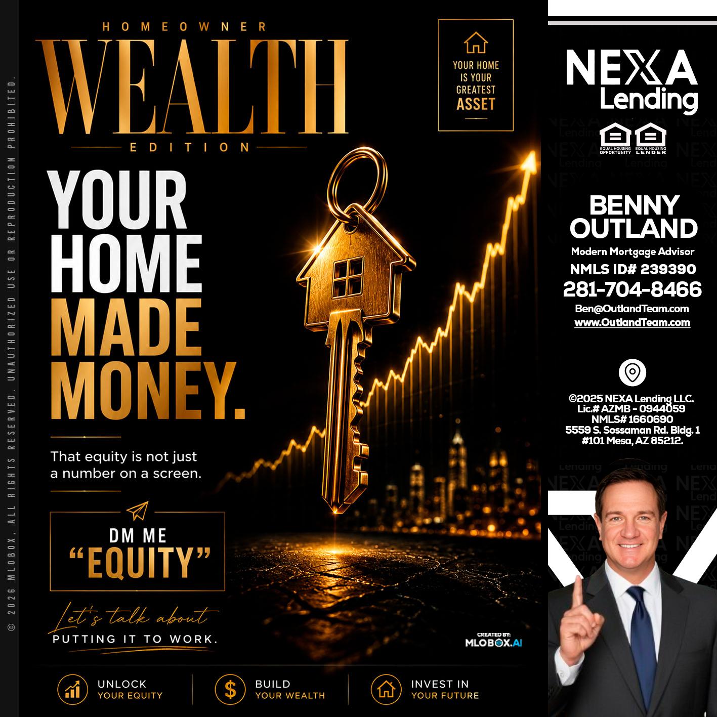 YOUR HOME MADE - Benny Outland -Modern Mortgage Advisor
