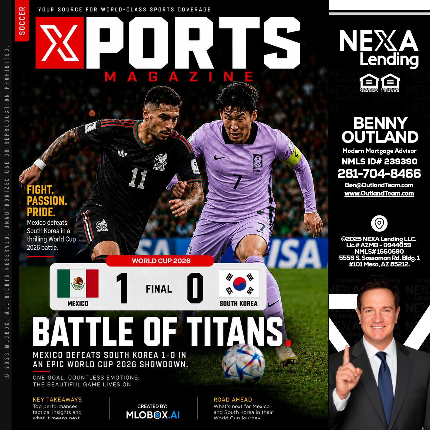 XPORTS MAGAZINE - Benny Outland -Modern Mortgage Advisor