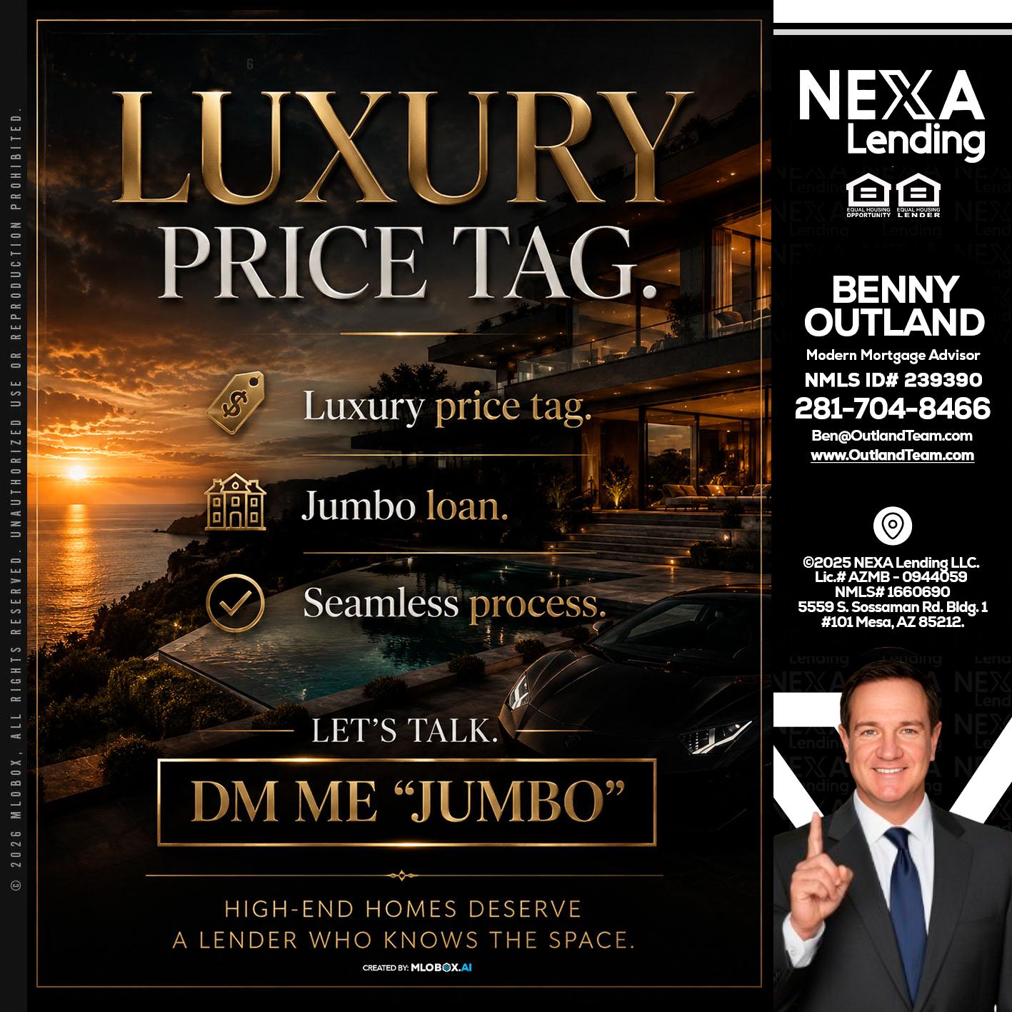 LUXURY PRICE - Benny Outland -Modern Mortgage Advisor