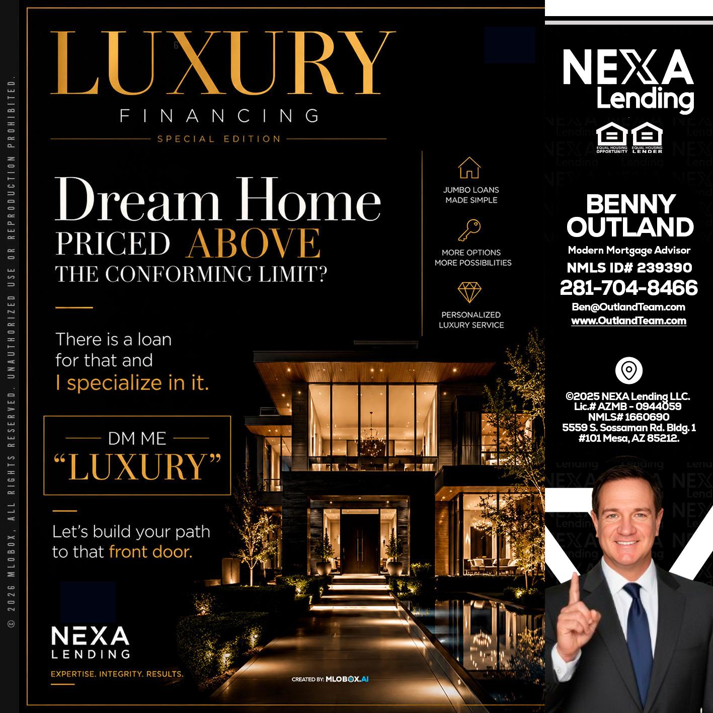 LUXURY - Benny Outland -Modern Mortgage Advisor
