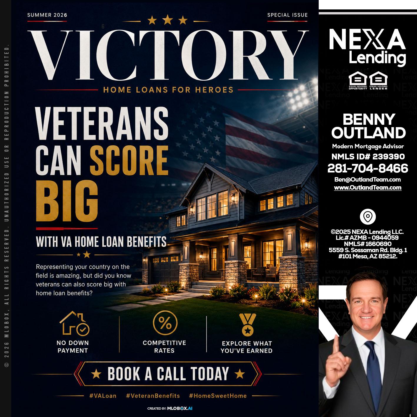 VICTORY - Benny Outland -Modern Mortgage Advisor