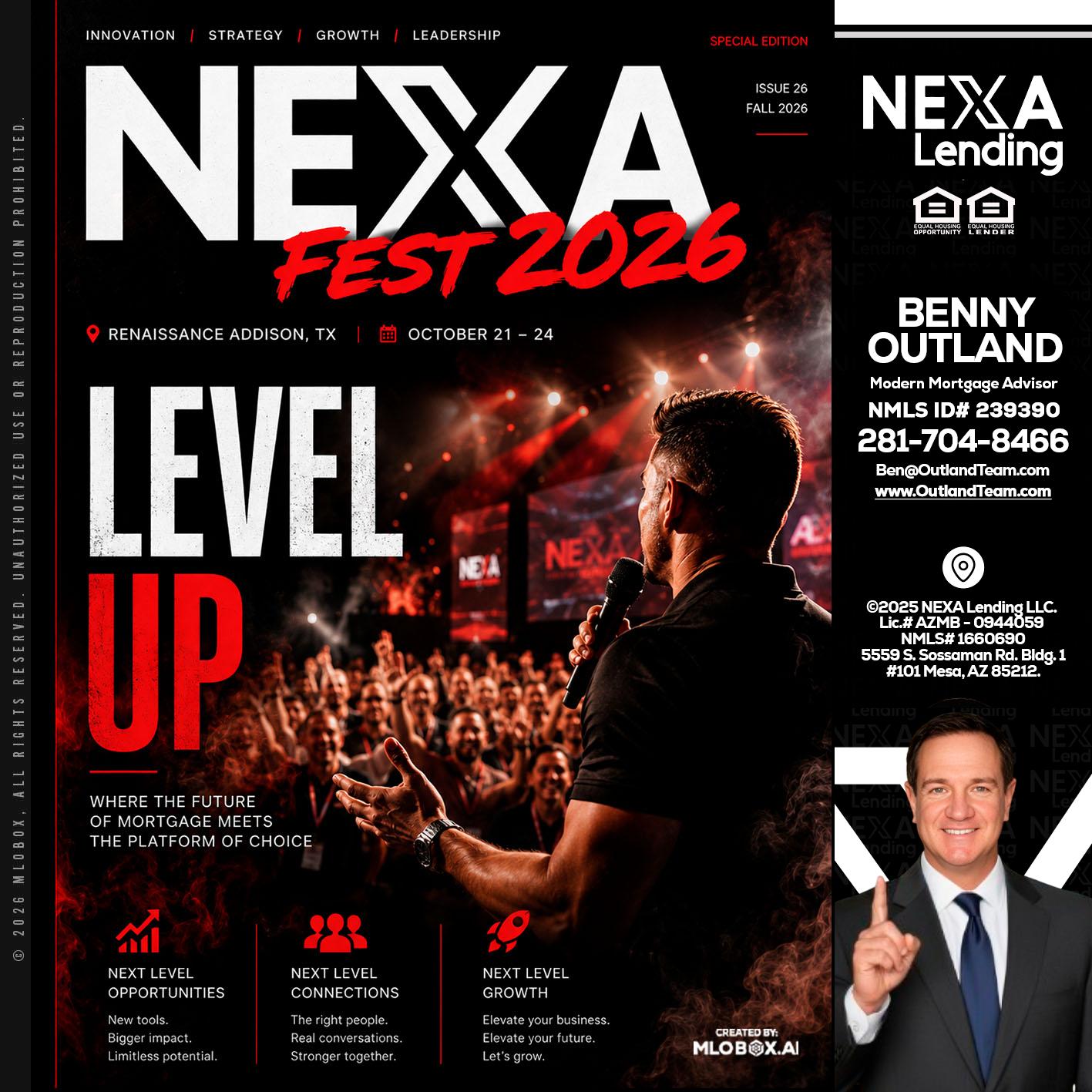 NEXA FEST 2026 - Benny Outland -Modern Mortgage Advisor