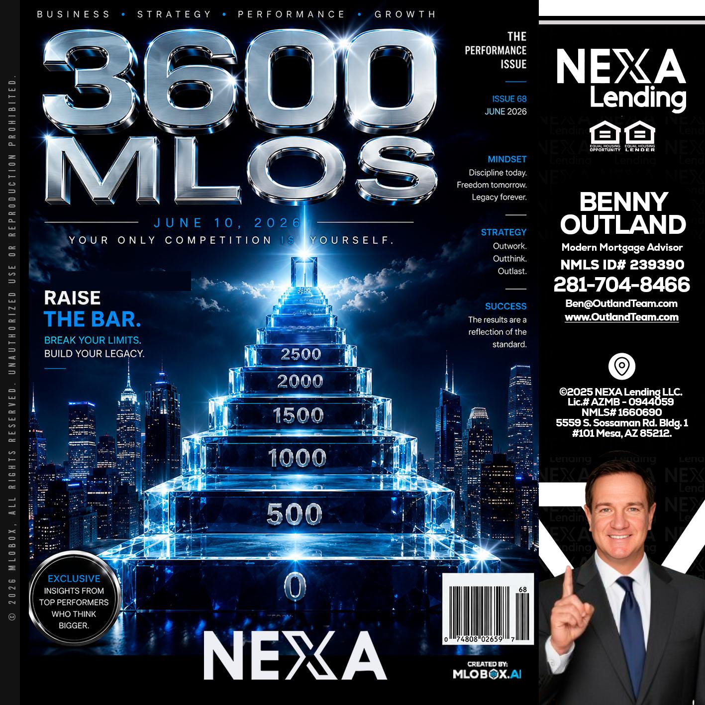 3600 MLOs - Benny Outland -Modern Mortgage Advisor