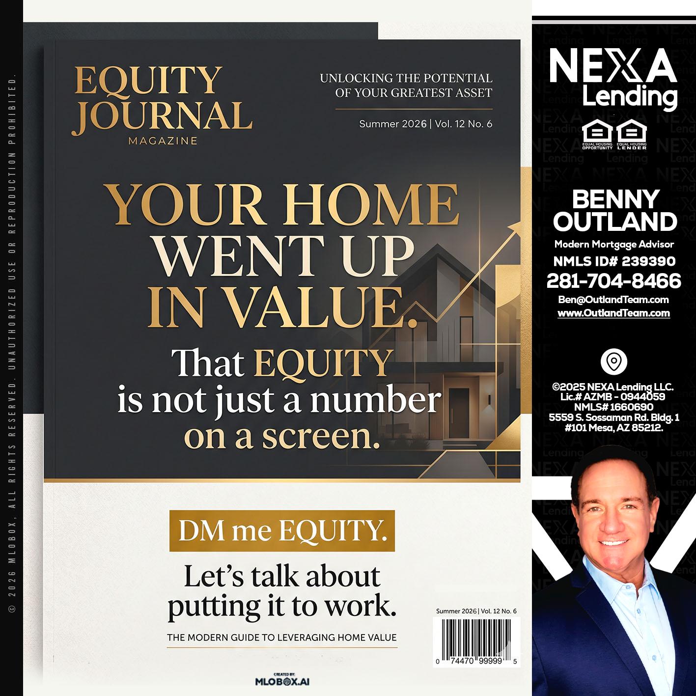 YOUR HOME - Benny Outland -Modern Mortgage Advisor