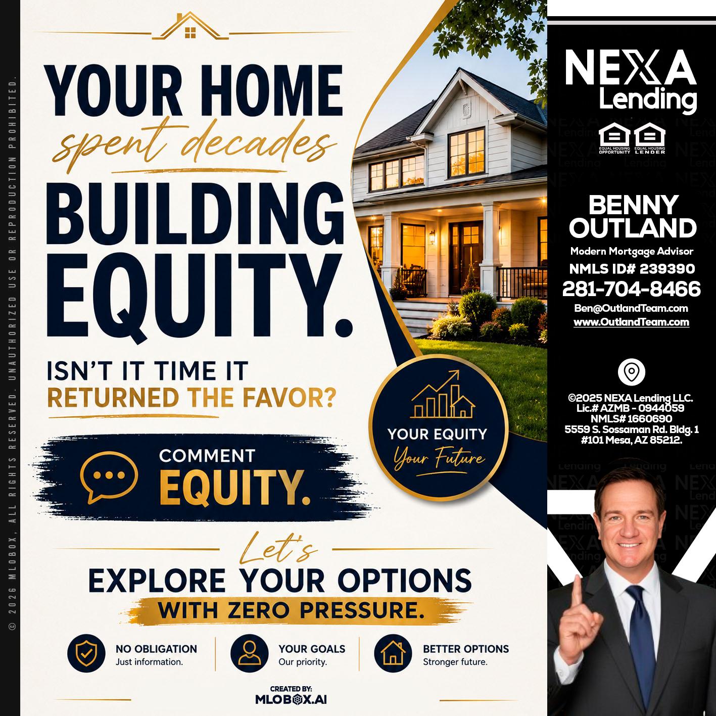 building equity - Benny Outland -Modern Mortgage Advisor