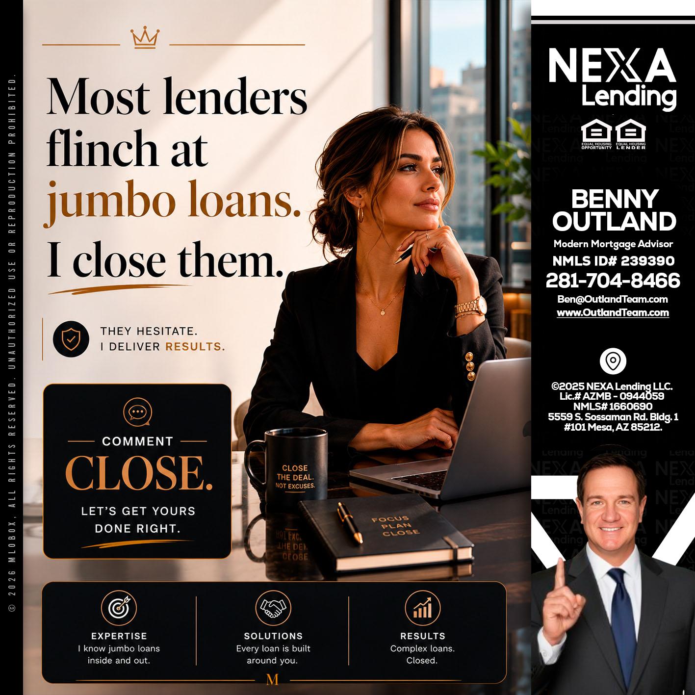 most lenders - Benny Outland -Modern Mortgage Advisor