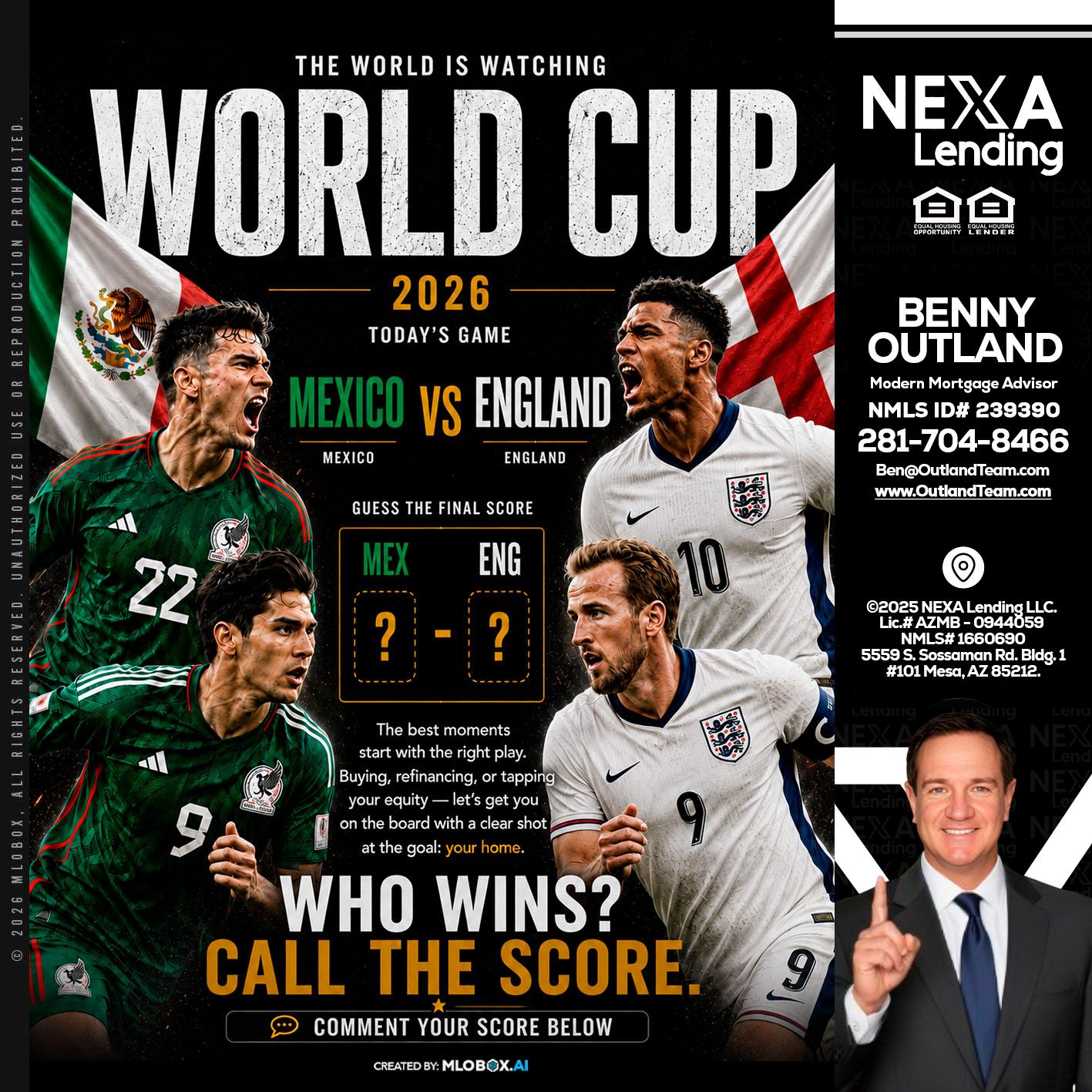WHO'S WIN - Benny Outland -Modern Mortgage Advisor