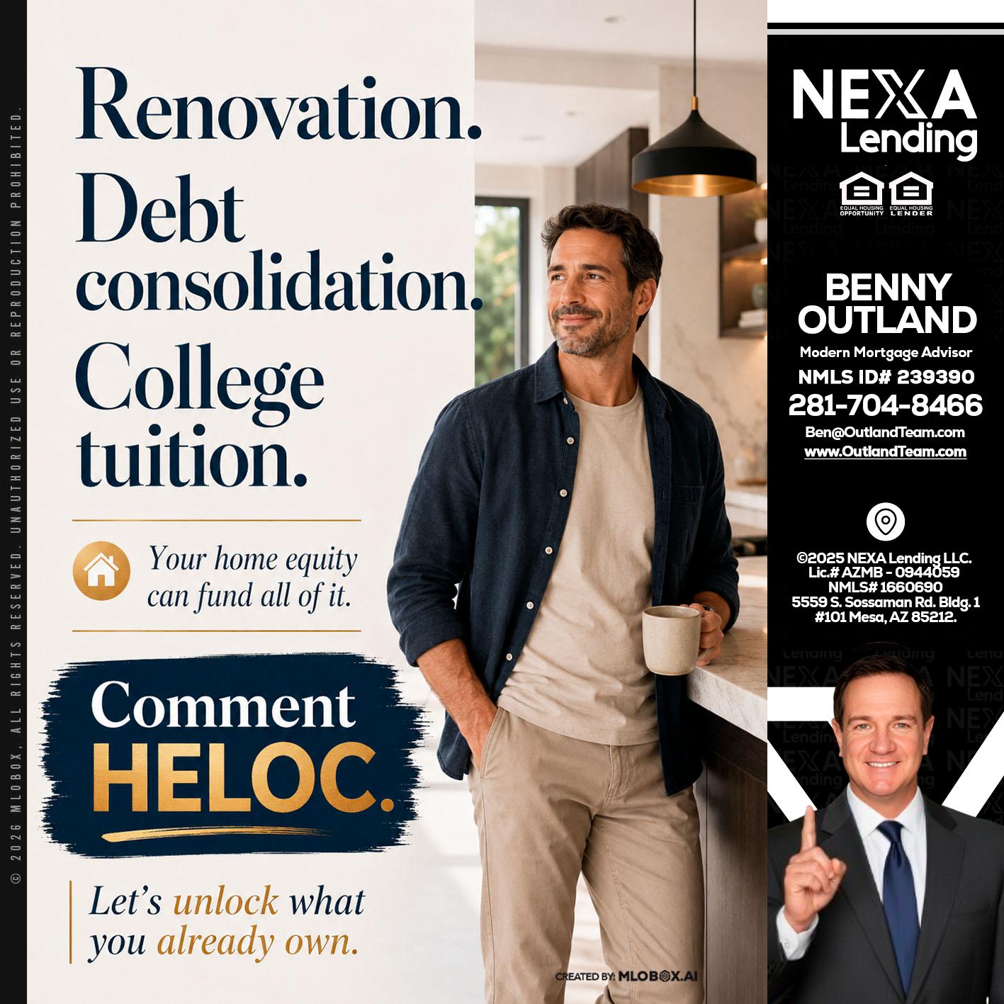 RENOVATION DEBT - Benny Outland -Modern Mortgage Advisor