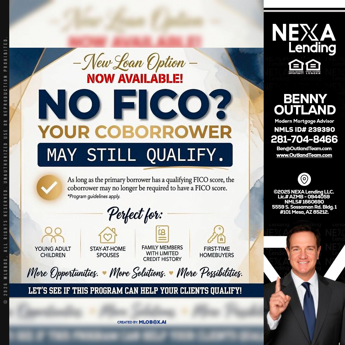 NO FICO? - Benny Outland -Modern Mortgage Advisor