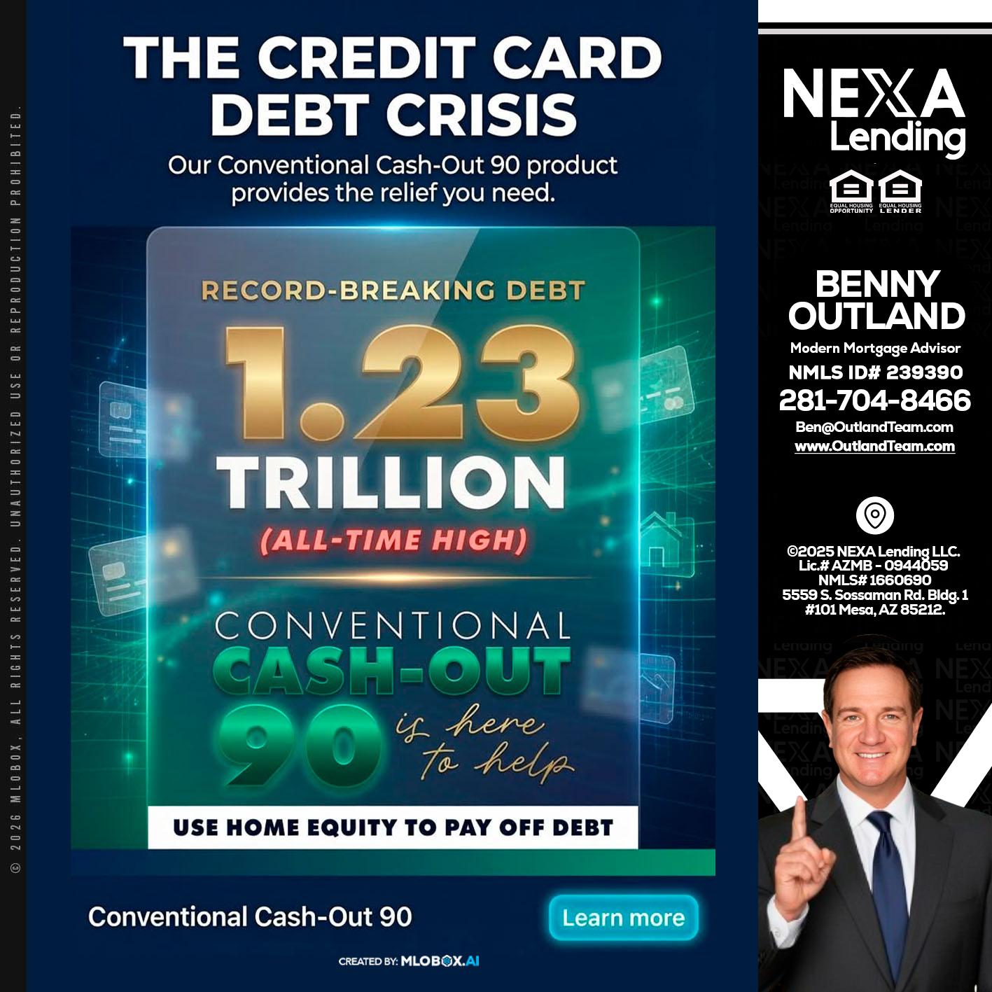 THE CREDIT CARD - Benny Outland -Modern Mortgage Advisor