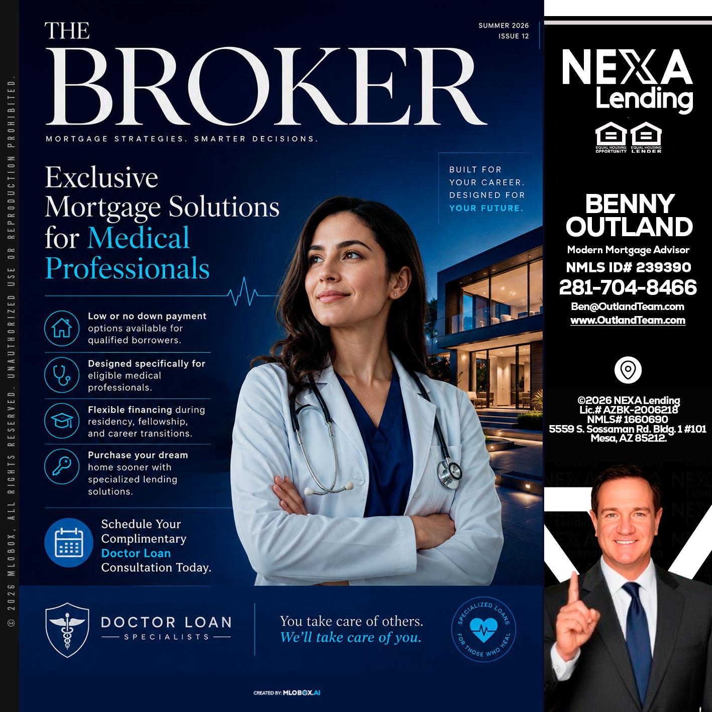 THE BROKER - Benny Outland -Modern Mortgage Advisor