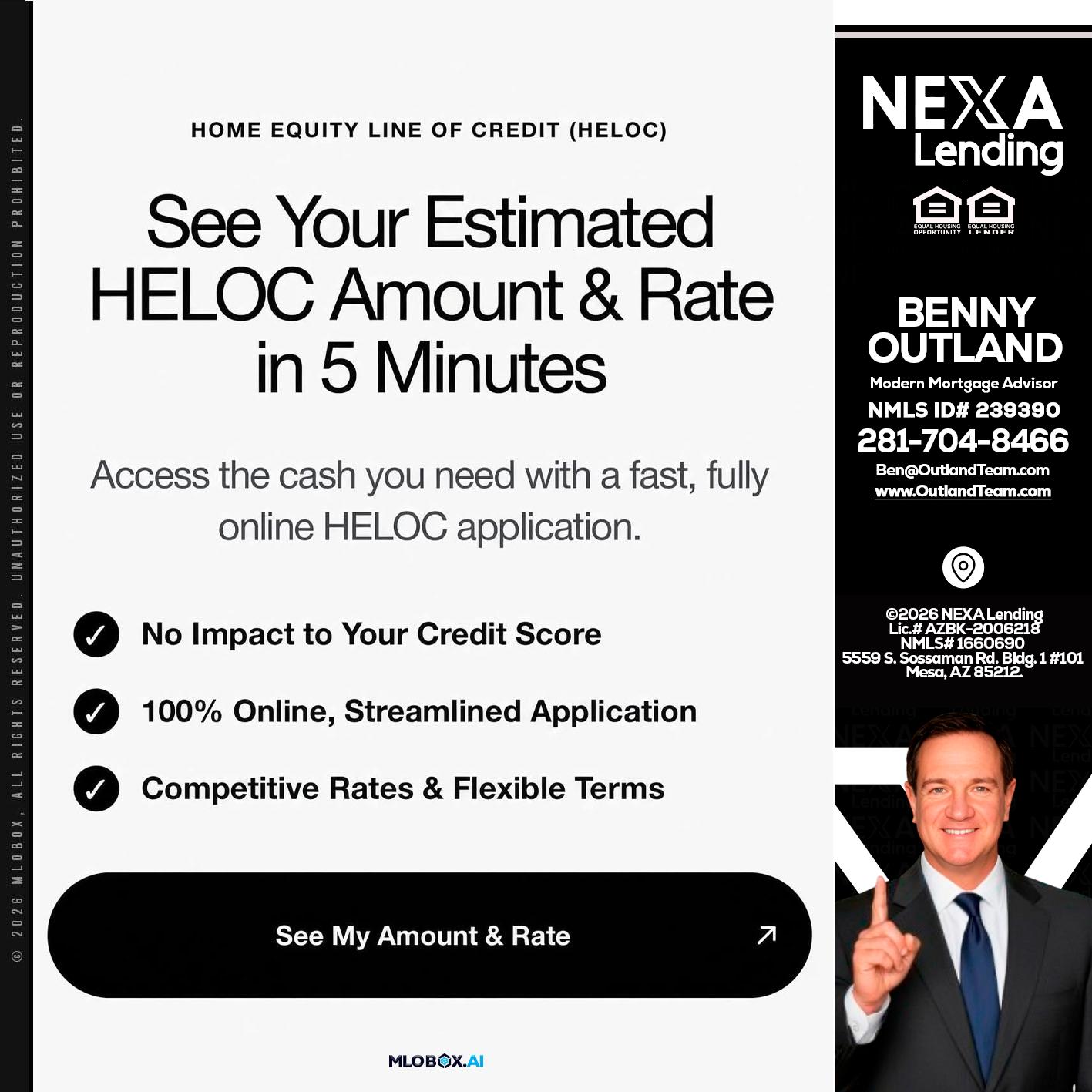 HELOC - Benny Outland -Modern Mortgage Advisor