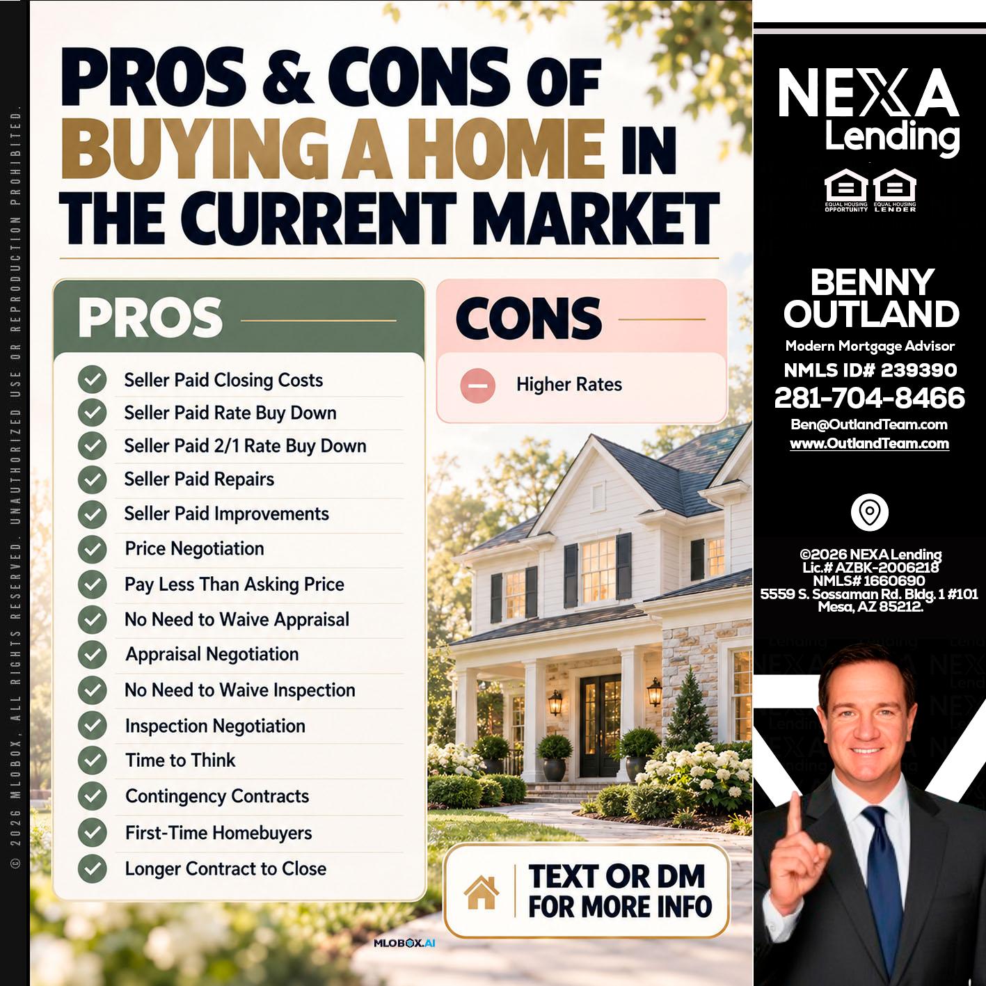 pros and cons - Benny Outland -Modern Mortgage Advisor