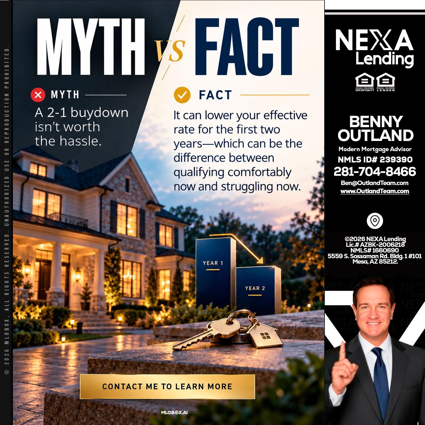 MYTH VS FACT - Benny Outland -Modern Mortgage Advisor