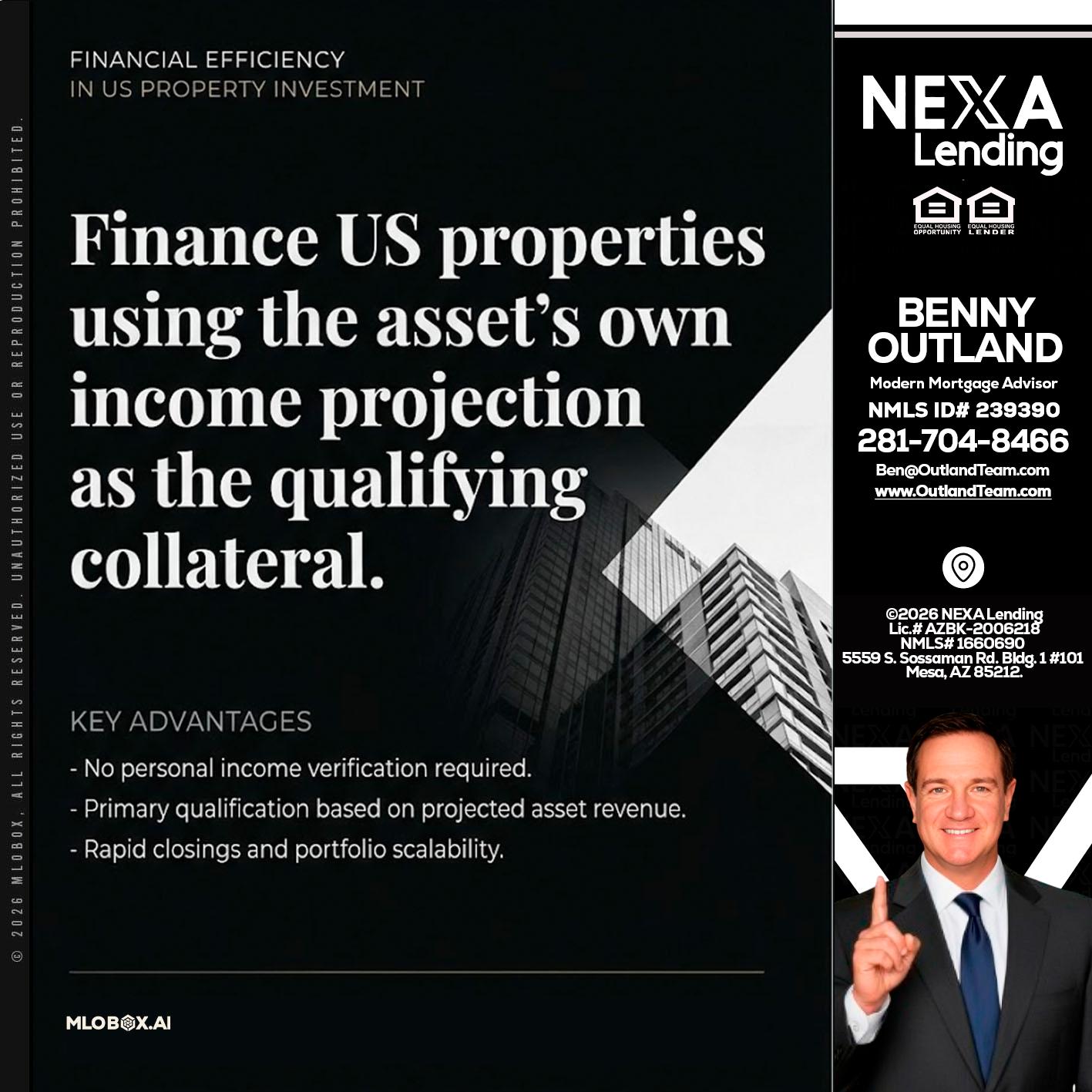 finance US - Benny Outland -Modern Mortgage Advisor