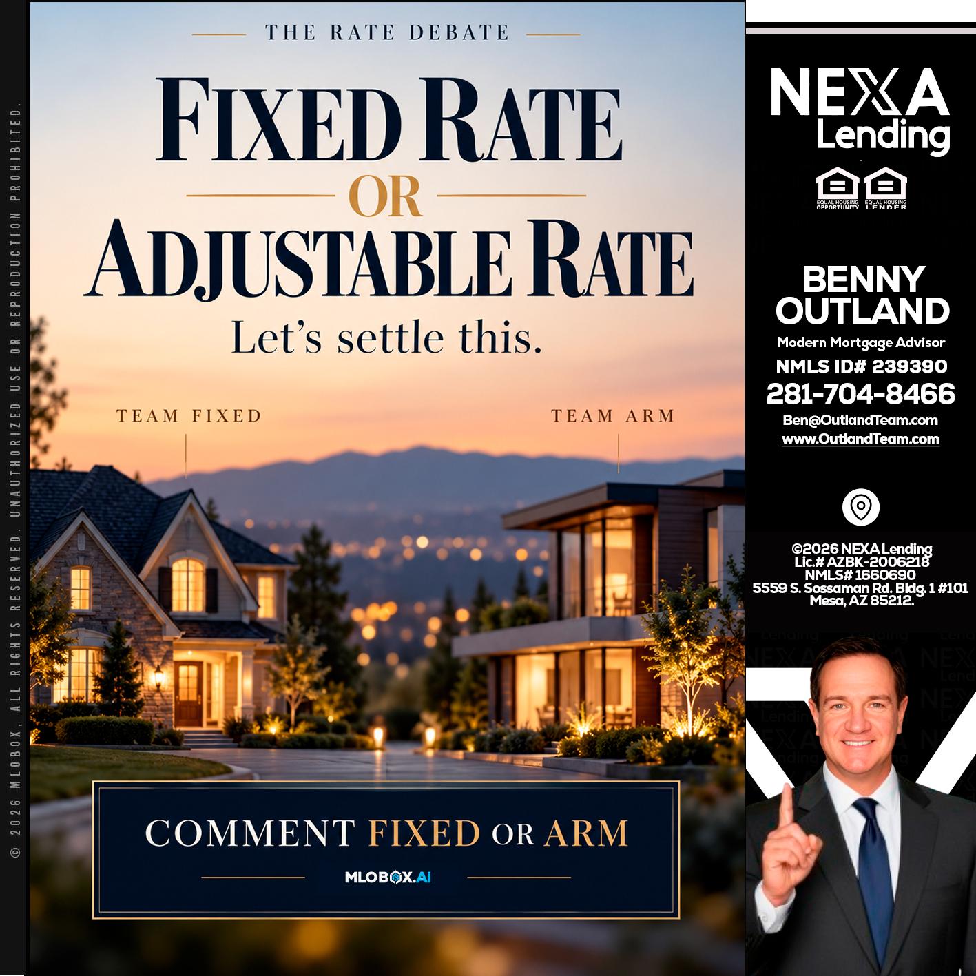 FIXED RATE - Benny Outland -Modern Mortgage Advisor