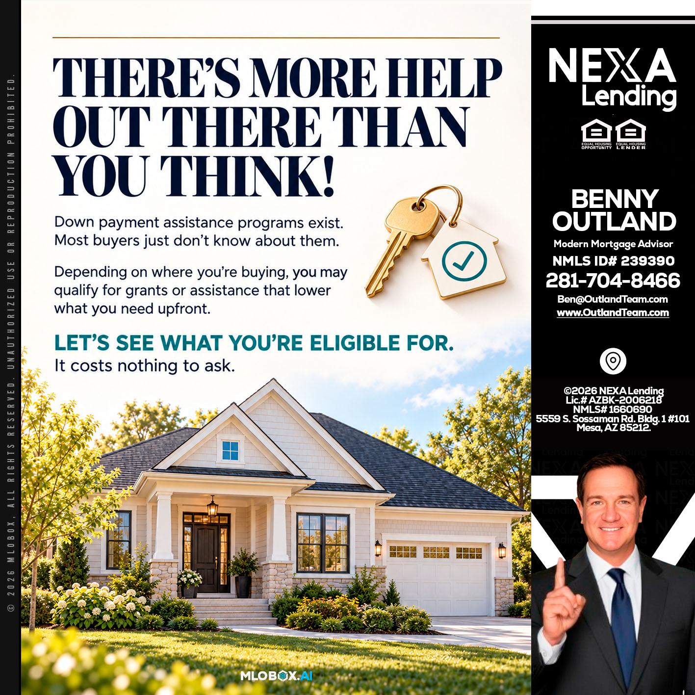 THERES MORE - Benny Outland -Modern Mortgage Advisor